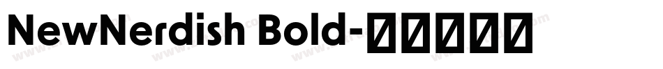 NewNerdish Bold字体转换